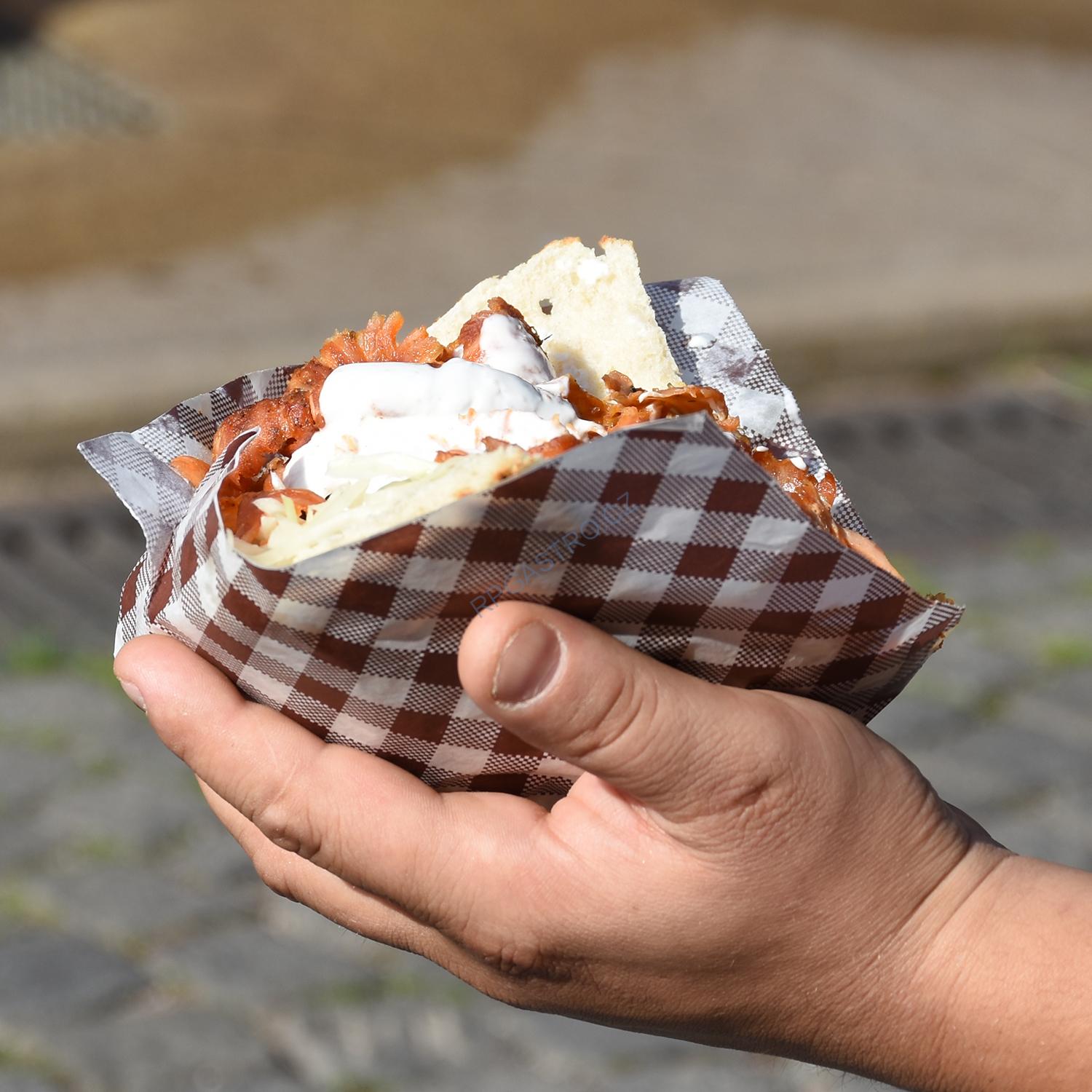 Nepromastitelné sáčky na mastné potraviny s potiskem 20+4,5 x 32,5 cm, 125 ks - 7D