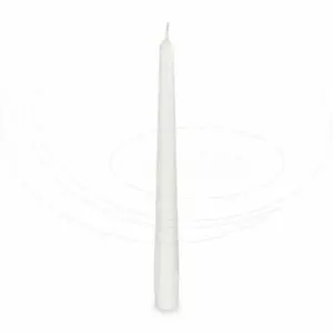 Svíčka kónická 245 mm bílá [10 ks] (31100)