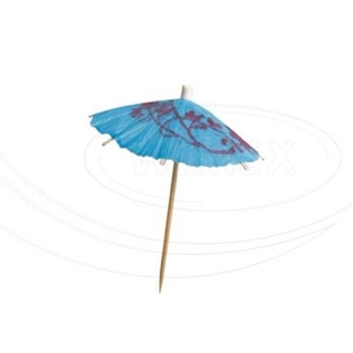 Deštníček 100 mm (mix barev) [6 ks] (66201)