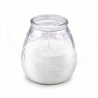 Svíčka ve skleničce bílá Ø 10 x 13 cm [1 ks]  (36200)