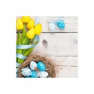 Velikonoční ubrousky 3-vrstvé 33 x 33 cm (PAP - FSC Mix), 20 ks  (83072 - CH3N)