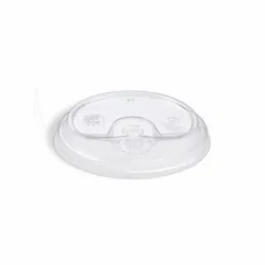 Víčko s otvorem na pití, průhledné pro kelímky Ø 90 mm [100 ks] (76282-11N, 1N)