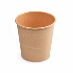 Papírové misky kulaté nepromastitelné kraft 750ml Ø115mm [50 ks](76976 - 1N,P8A)