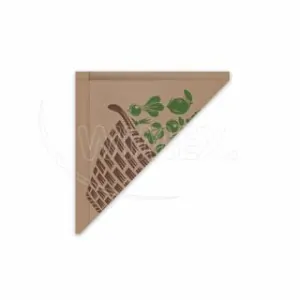 Papírové  kornouty hnědé 34 x 34  cm `1000g` vázané (70834.1 - 10D,P12) 100ks