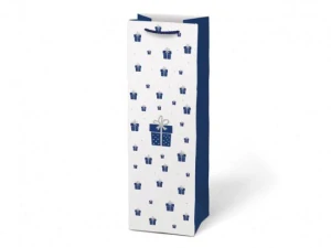 Papírová taška vánoční T12 na lahev V27 12 x 36 x 10 cm (5252733.3)