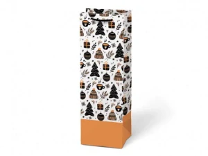 Papírová taška vánoční T12 na lahev V30 12 x 36 x 10 cm (5252801.3)