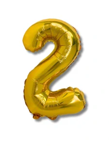 Balónek CONCORDE fóliový 40cm, č.2, zlatá (A292) 