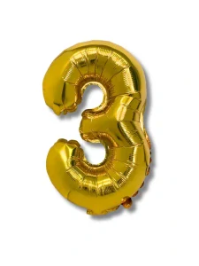 Balónek CONCORDE fóliový 40cm, č.3, zlatá (A293) 