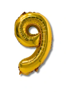 Balónek CONCORDE fóliový 40cm, č.9, zlatá (A299) 