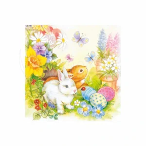 Velikonoční ubrousky 3-vrstvé 33 x 33 cm (PAP - FSC Mix), 20 ks (83090 - CH3N) Doprodej.