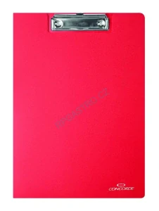 Desky CONCORDE s klipem A4, červený