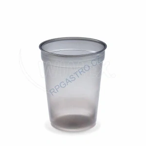 Kelímek vratný 0,4 l Reware Cheers, kouřový (PP) průměr 95mm [25 ks] (PP751)