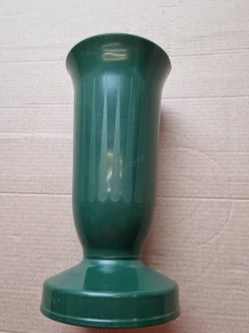 Váza na hrob se závažím Kalich 23,4 cm - zelená