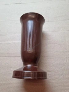 Váza na hrob se závažím Kalich 23,4 cm - hnědá