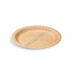 Papírové talíře  kraft Ø18cm (FSC Mix) [100 ks] (48118)