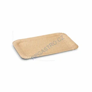 Papírové tácky kraft 13 x 20 cm (č.4) FCS Mix [100 ks] (48144)