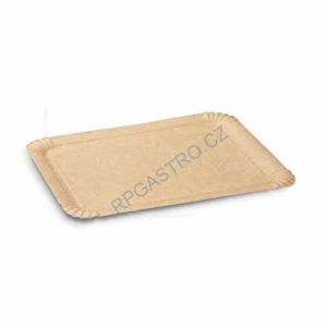 Papírové tácky kraft  16 x 23 cm (č.5) FSC Mix[100 ks] (48145)