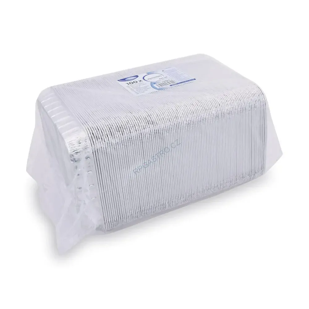 Menu mísa nedělená ALU (930 ml) 22,7 x 17,7 x 3 cm [100 ks] (79601)