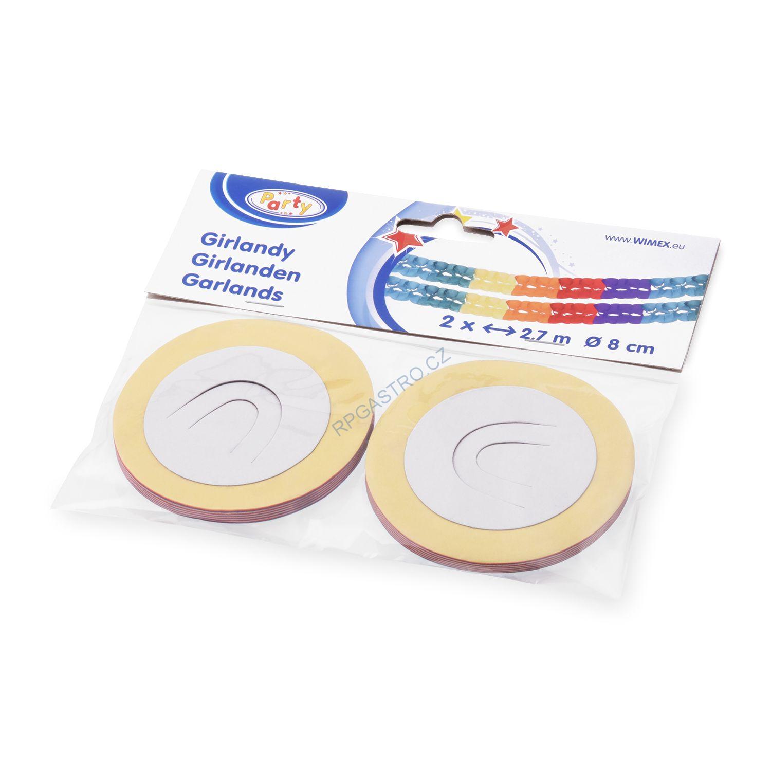 Papírová girlanda 2,7 m (Ø 8 cm) [2 ks] (66805 - 6C)