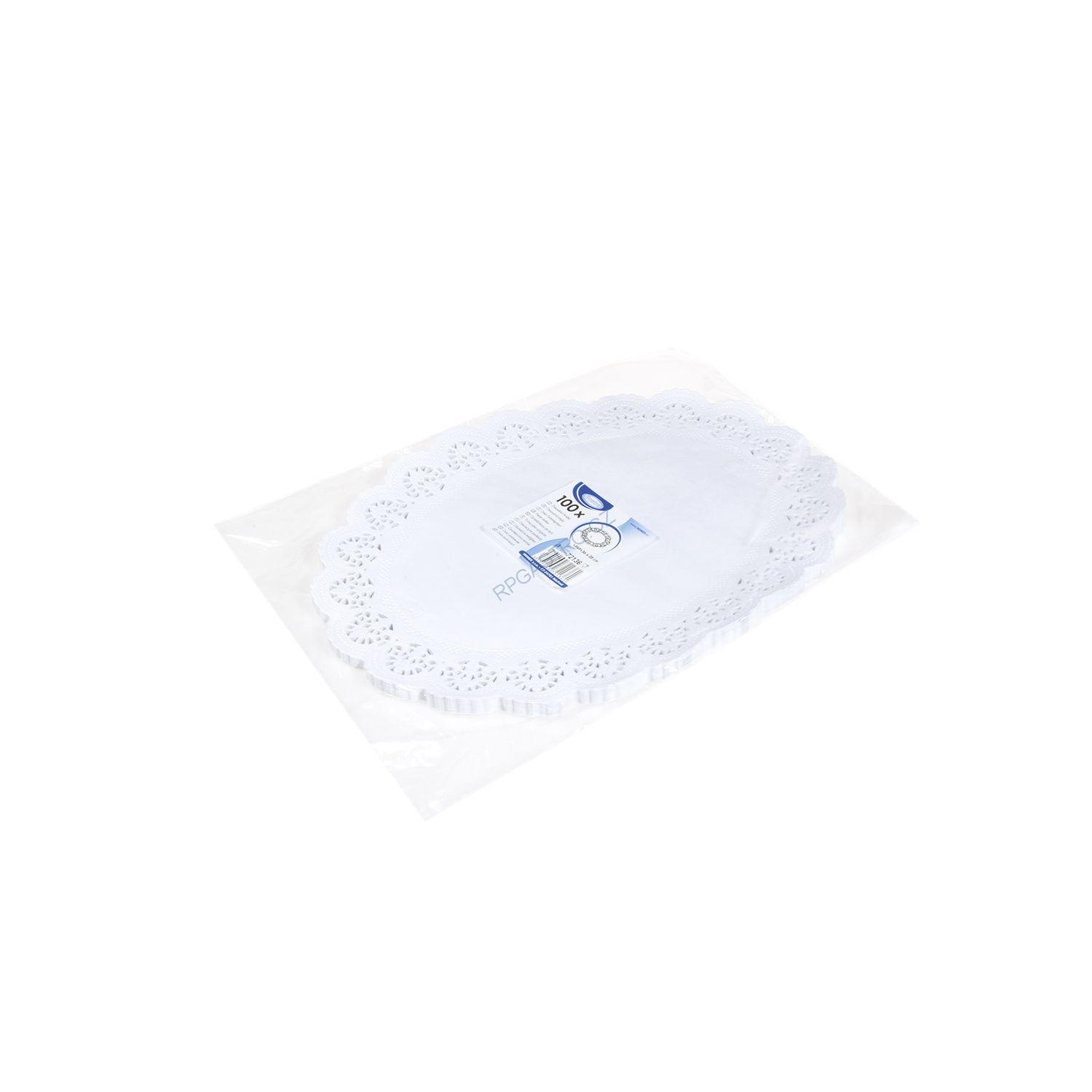 Dekorativní krajky oválné 36 x 28 cm [100 ks] (72136)