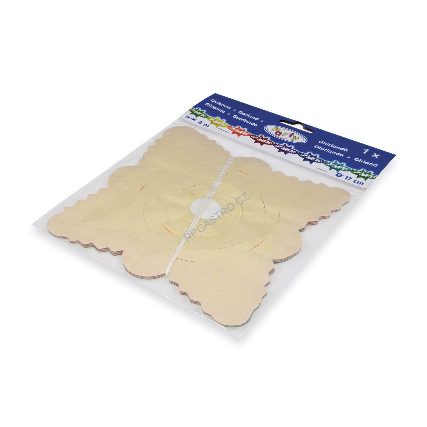 Papírová girlanda 4 m (Ø 17 cm) [1 ks] (66803)