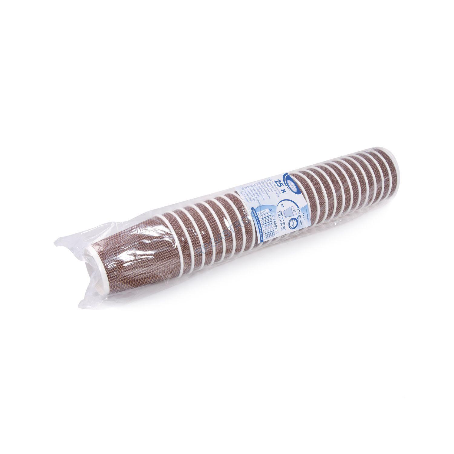 Papírový kelímek PREMIUM 280 ml, M (Ø 80 mm) [25 ks] (76892)
