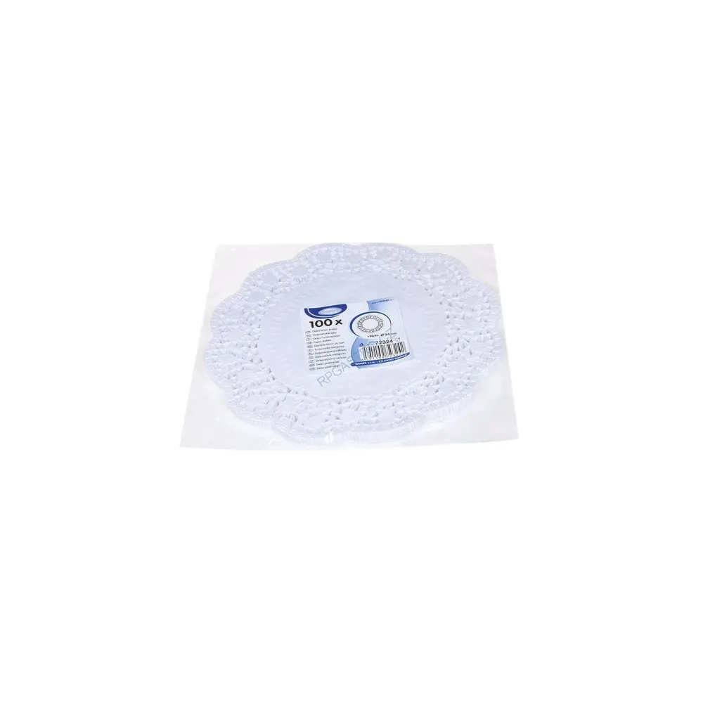 Dekorativní krajky kulaté Ø 24 cm [100 ks] (72324)