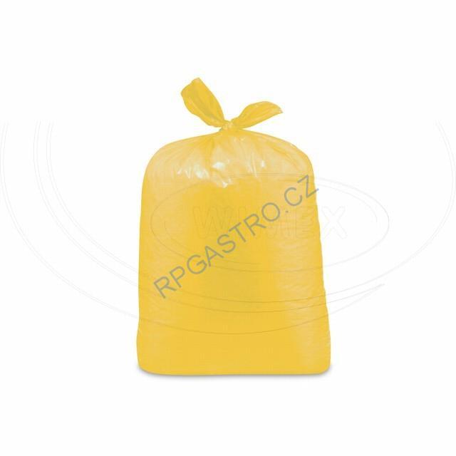 Pytle na odpadky 120 l žluté 70 x 110 cm (Typ 60) [25 ks] (69765)