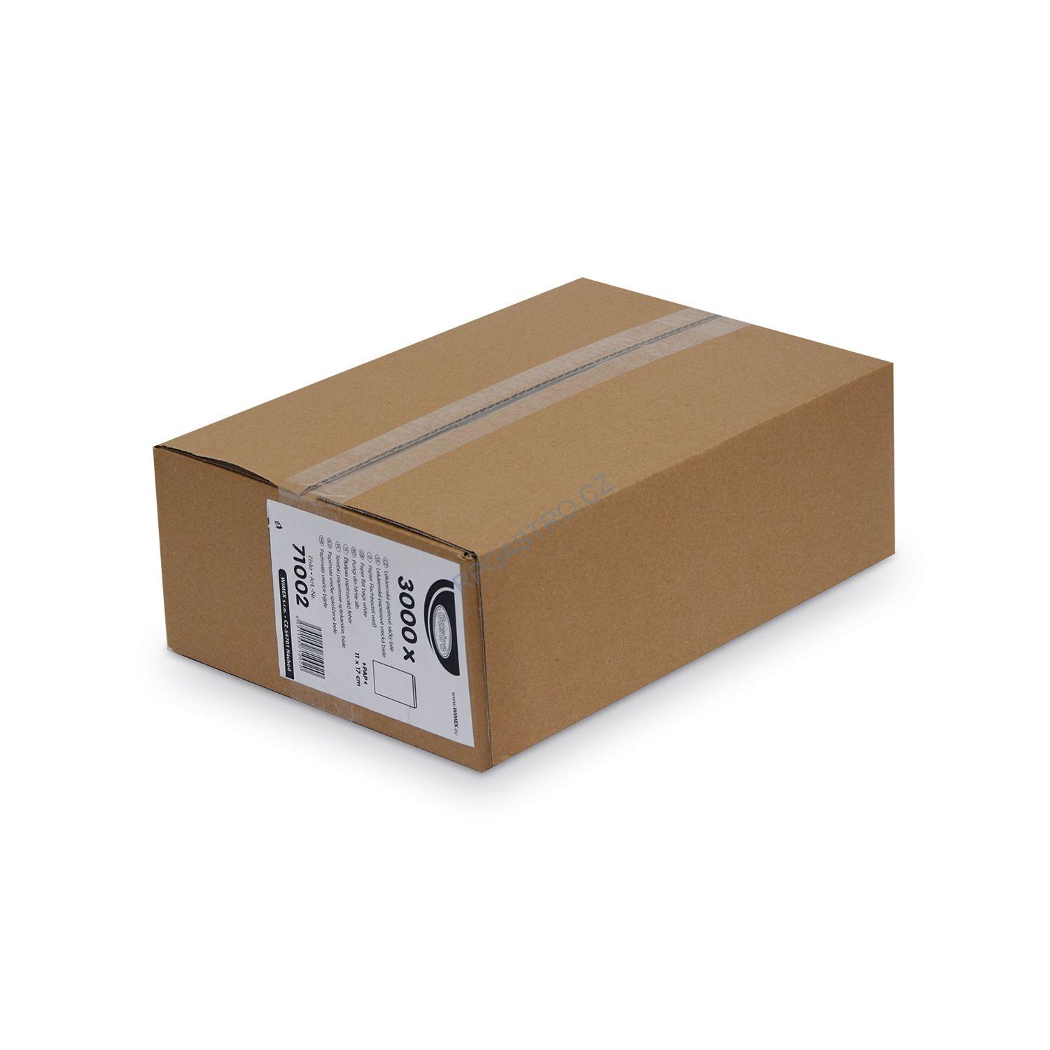 Lékárenské papírové sáčky bílé 11 x 17 cm [3000 ks] (71002)