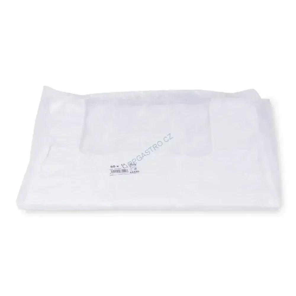 Tašky 18 kg (HDPE) bílé 40+20 x 60 cm -extra silné- [50 ks] (68440-10N)