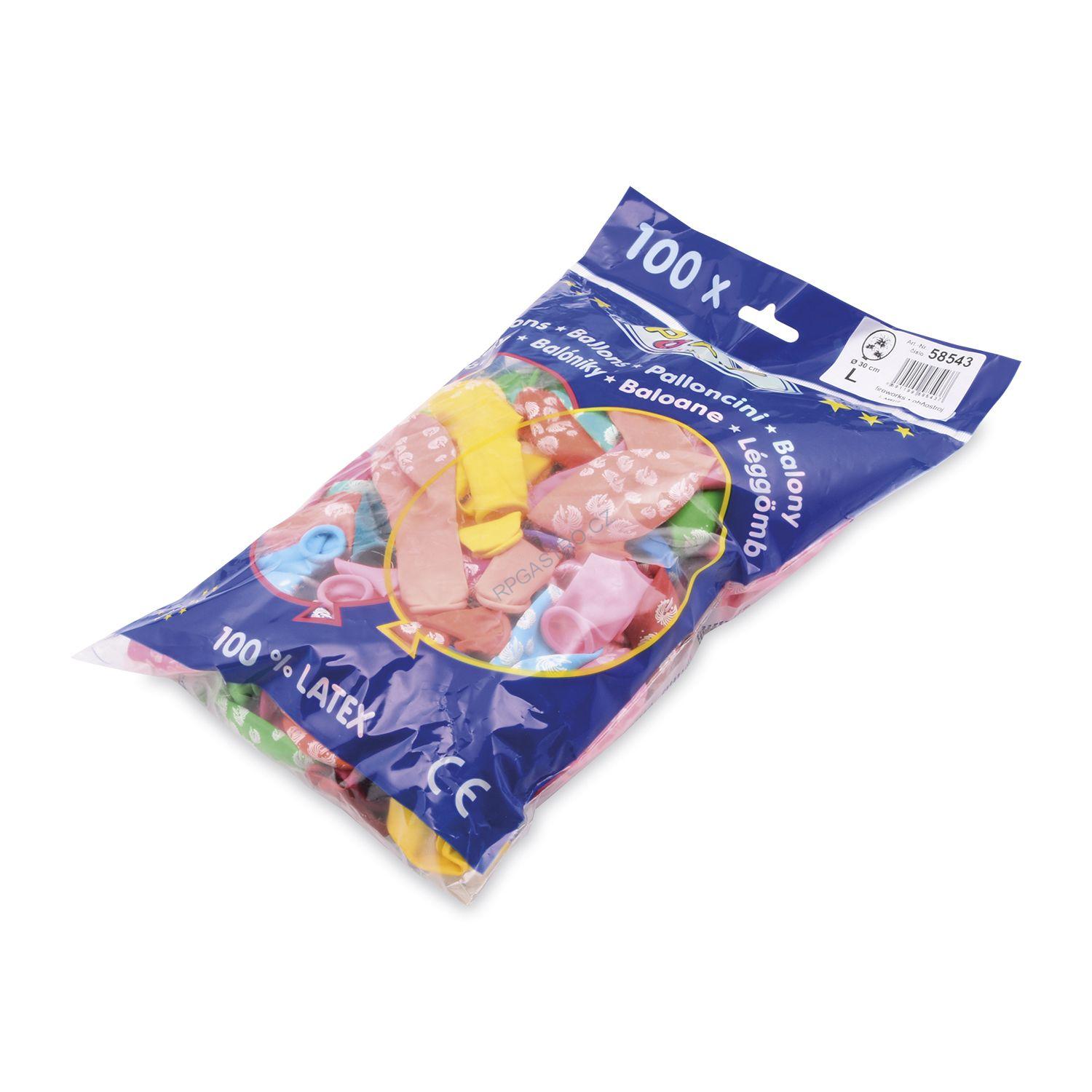 Nafukovací balónky "Ohňostroj" L [100 ks] (58543 - 6C)