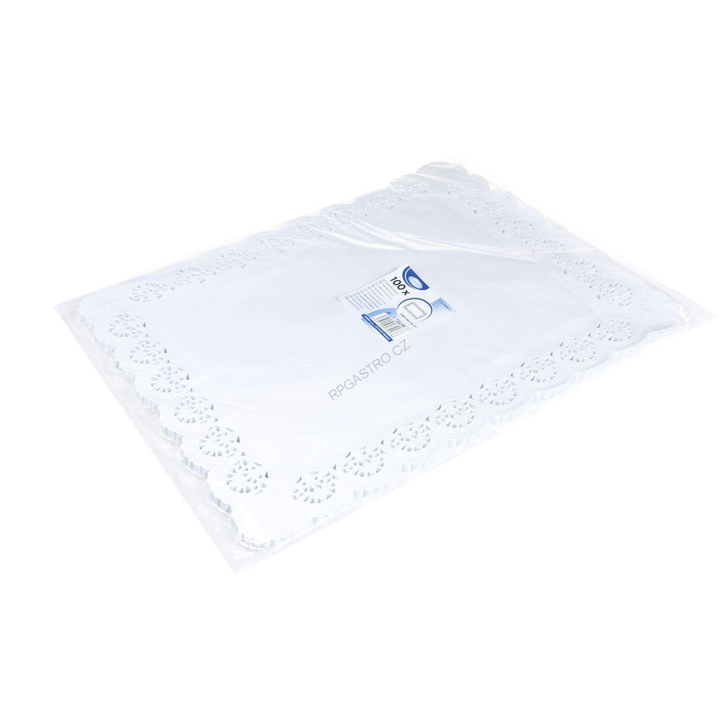 Dekorativní krajky hranaté 36 x 46 cm [100 ks] (72236-11B)