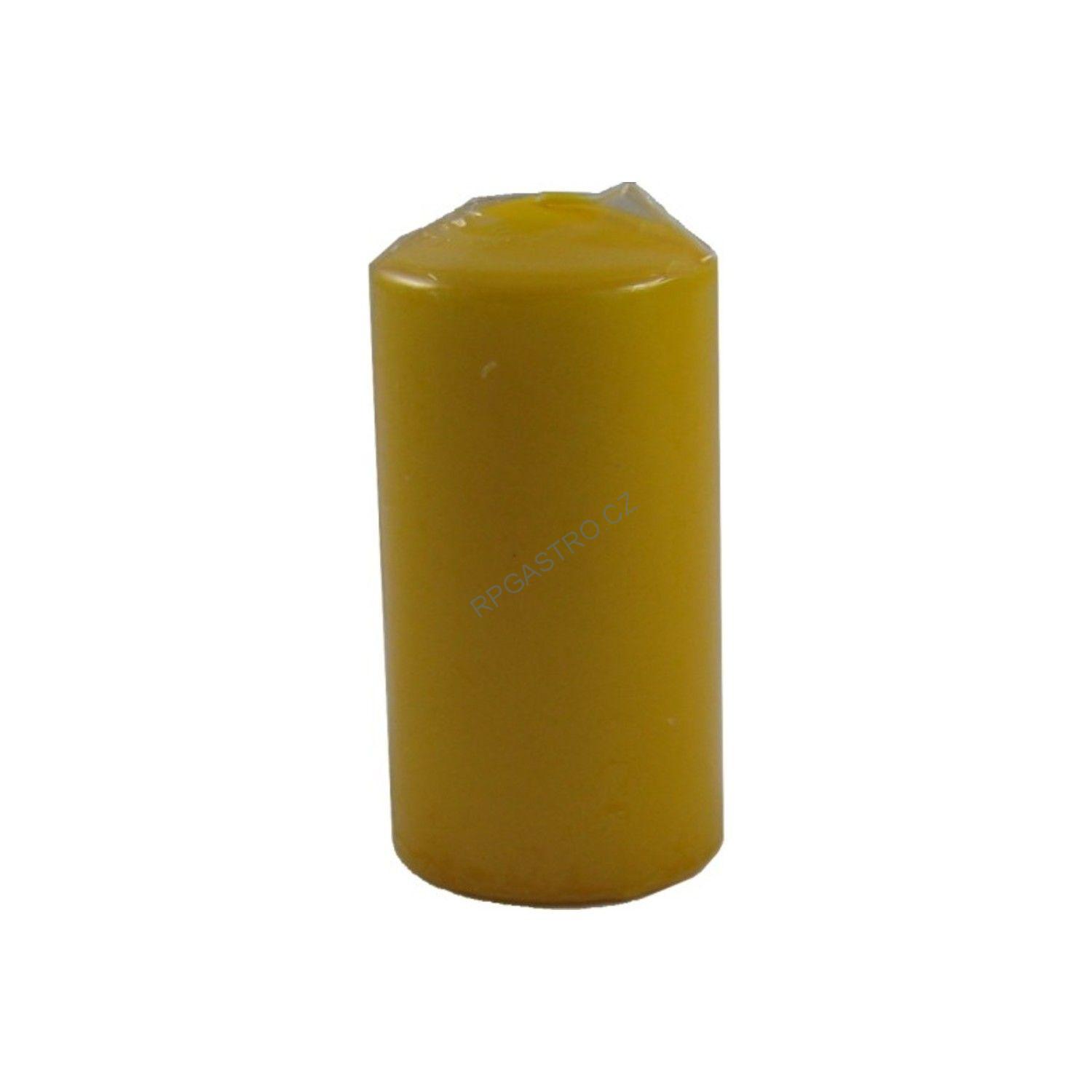 Svíčka válcová Ø 60 x 120 mm žlutá [1 ks] (33305)