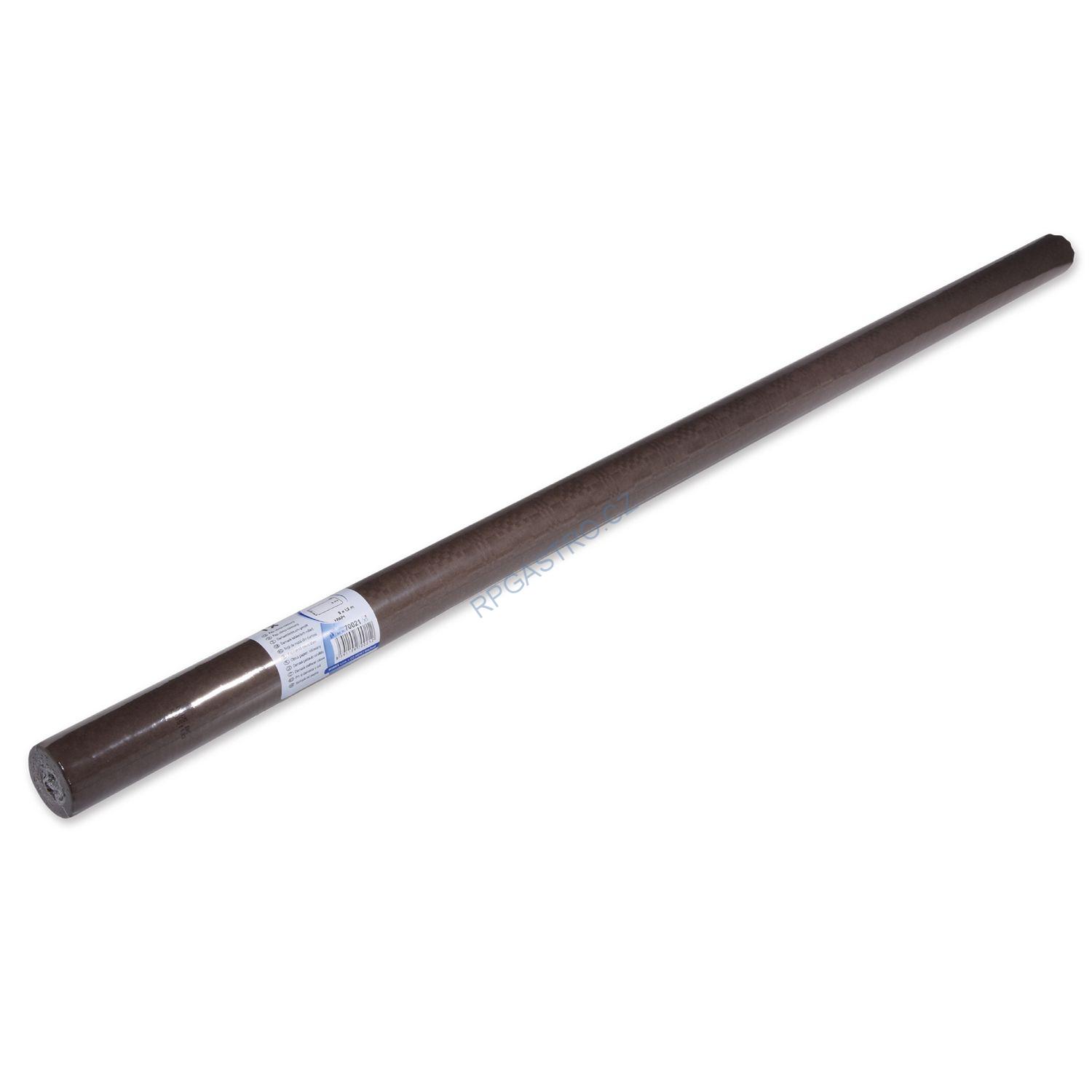 NEPOSÍLÁME - Papírový ubrus rolovaný 8 x 1,2 m hnědý [1 ks] Nezasíláme, pouze osobní odběr (70021)