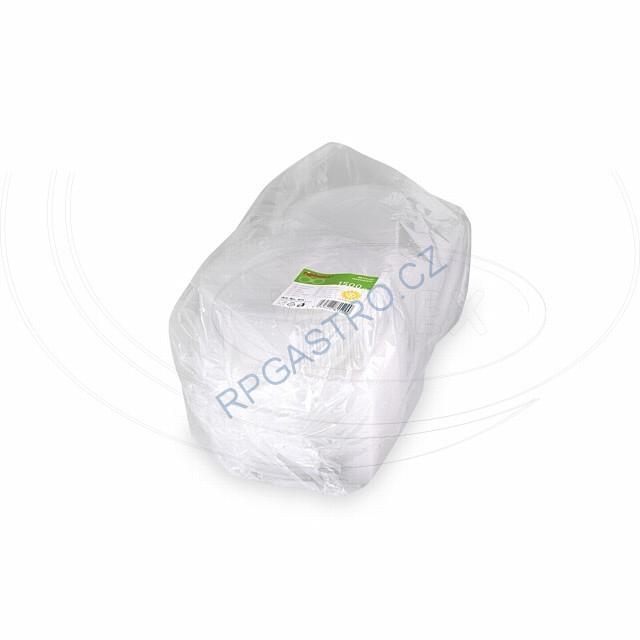 Miska osmiboká průhledná s víčkem 1500 ml (PP) [25 ks] (PP815)