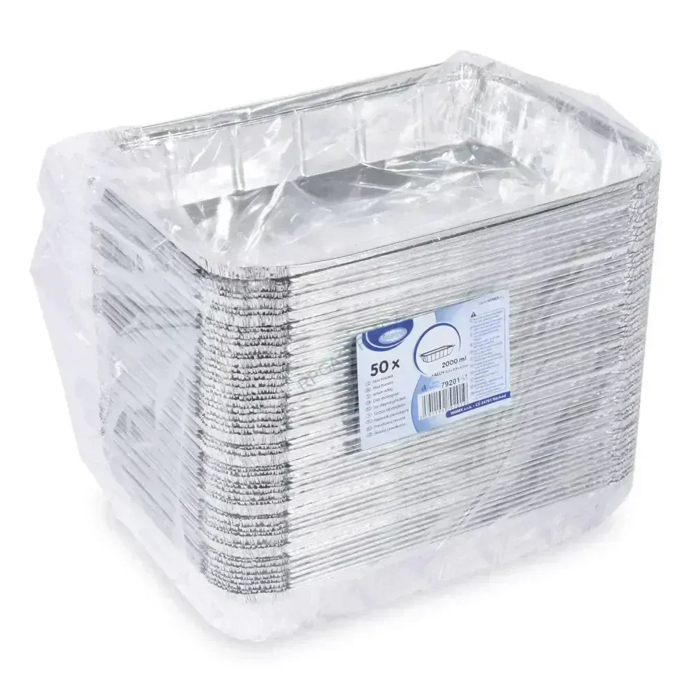 Miska (ALU) hranatá 315 x 211 x 51 mm 2000ml [50 ks](79203) 