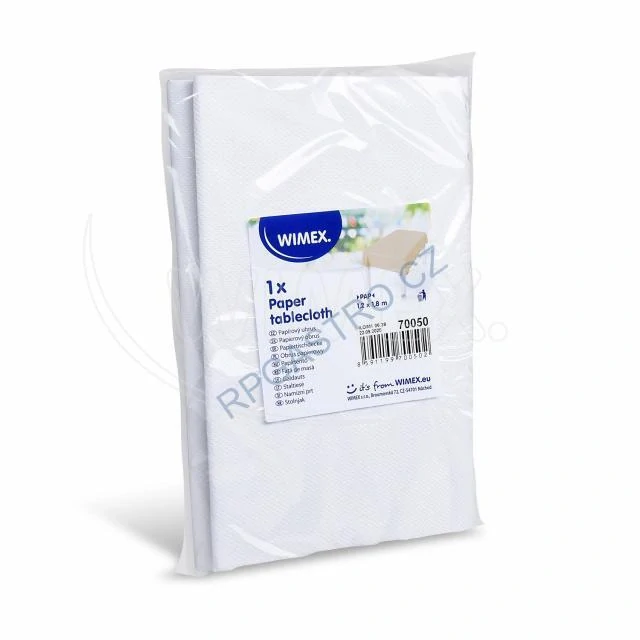 Papírový ubrus skládaný 1,8 x 1,2 m bílý [1 ks] (70050)