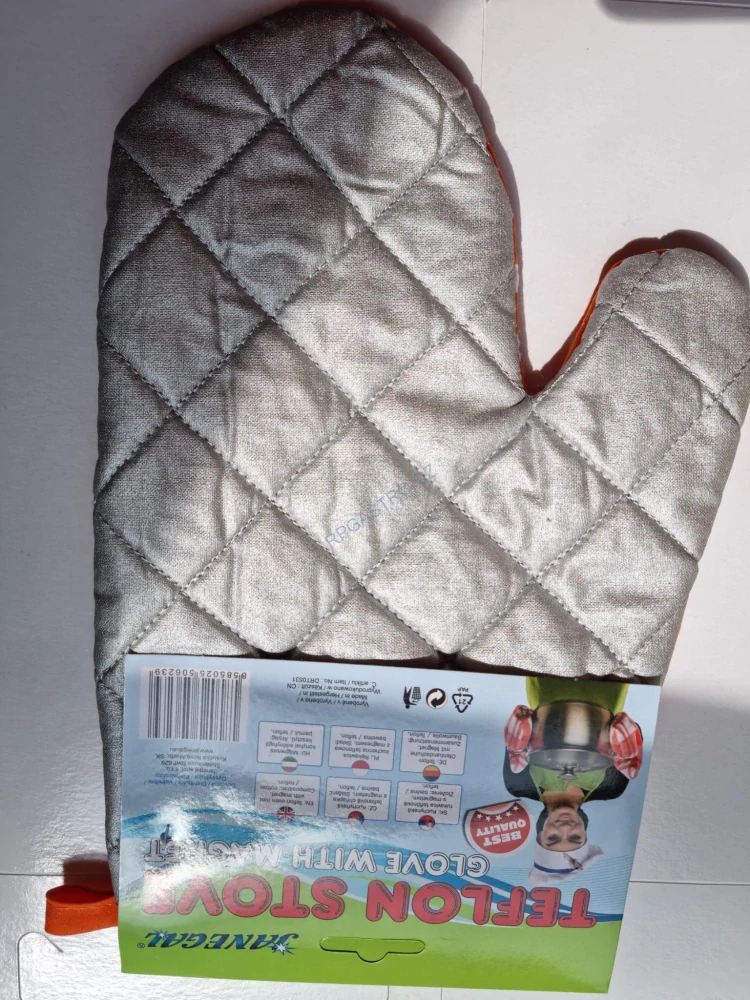 Kuchyňská chňapka bavlněná + teflonová s magnetem a poutkem (motiv 15) [1 ks]