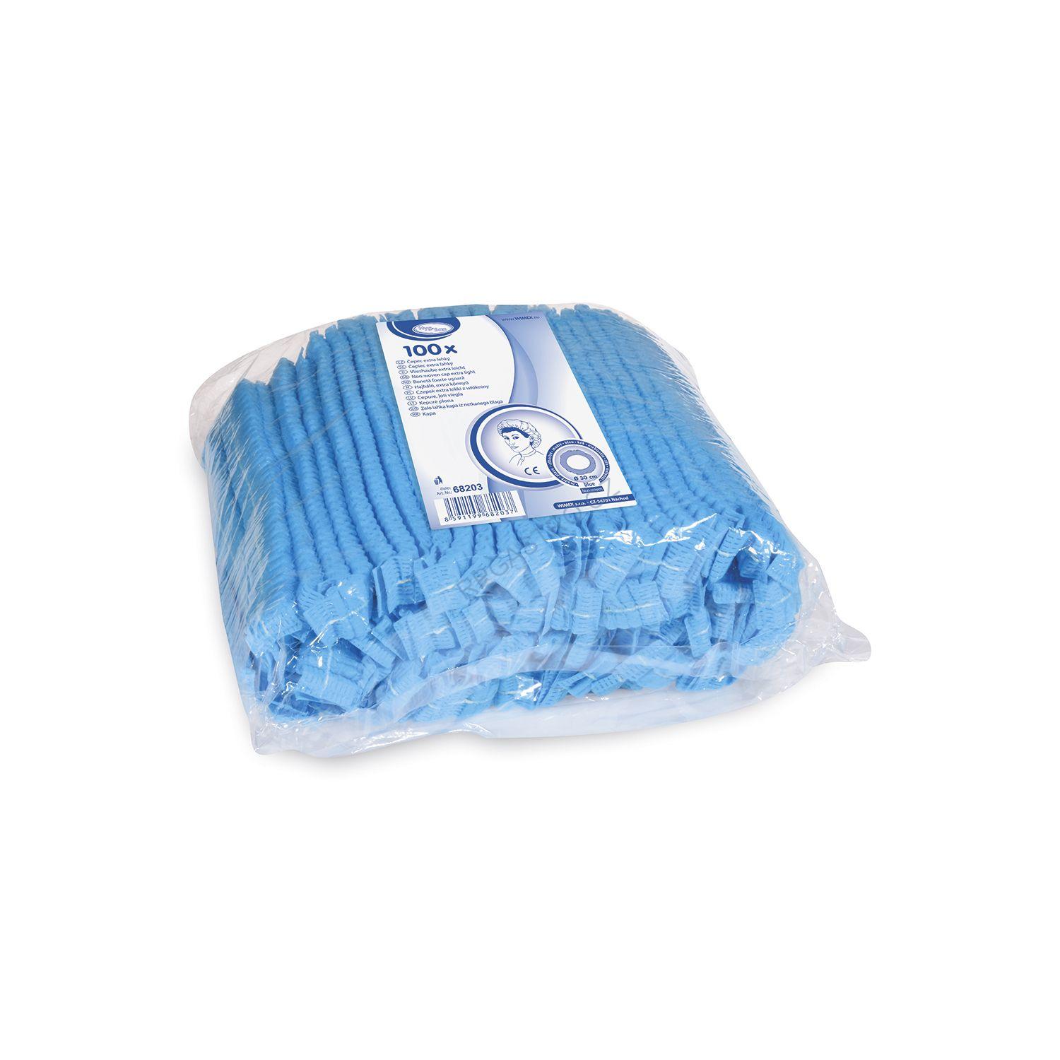 Čepec extra lehký modrý [100 ks] (68203)