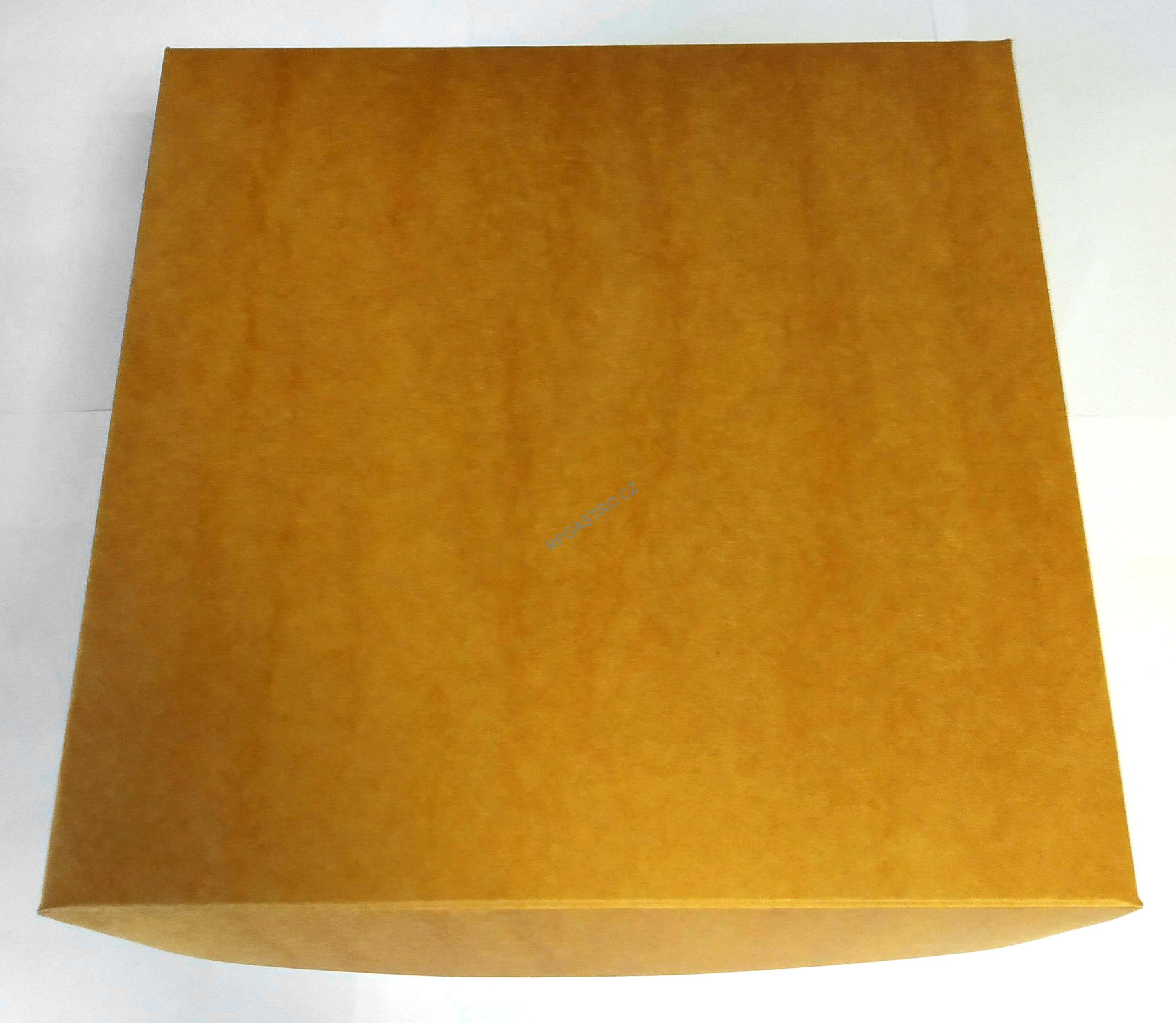 Dortová krabice kraft s motivem 28 x 28 x 11 cm [1 ks] (71705.25-E11C)