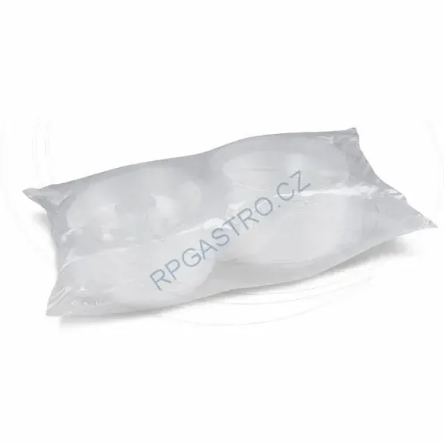 Salátová miska průhledná s víčkem na dresink misku, 1600 ml (PP) [25 ks] (PP820)