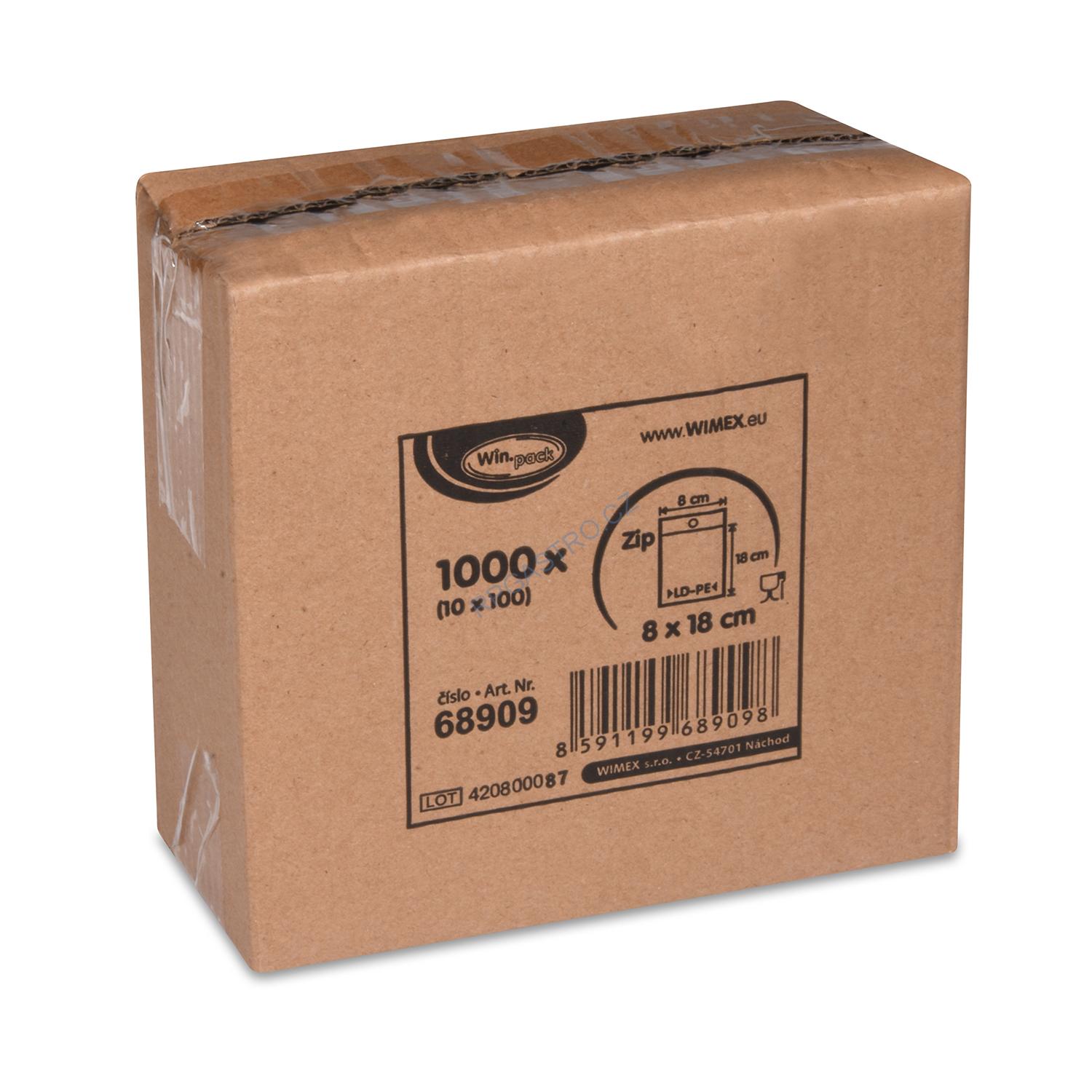 Rychlouzavírací sáčky 8 x 18 cm [1000 ks] (68909 - CH8A)