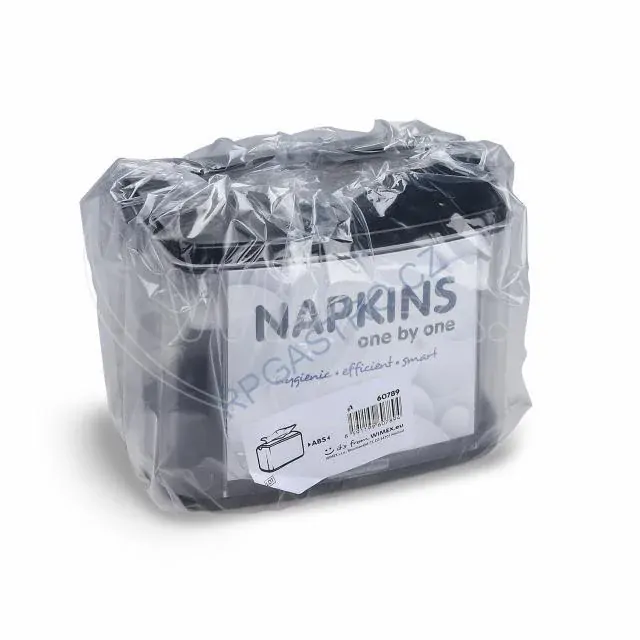 Stolní zásobník na ubrousky černý [1 ks] (60789)