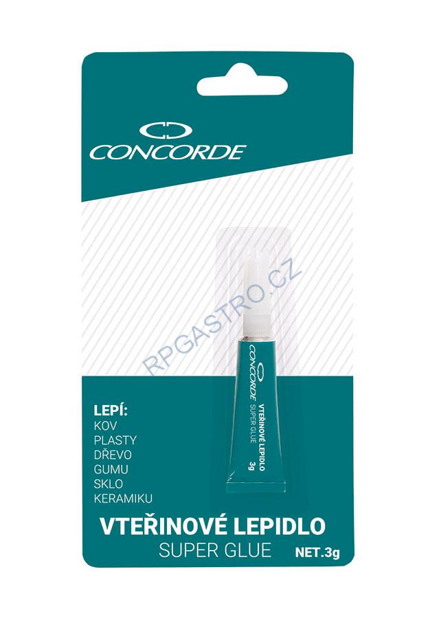 Vteřinové lepidlo CONCORDE, 3g, blistr -  (A65452 - CH1D)