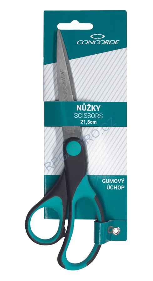 Nůžky kancelářské CONCORDE 206, 21,5 cm, blistr - CH1C