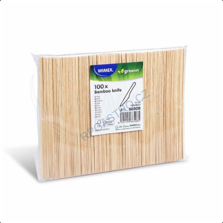 Nůž bambusový (100 % FSC) 17 cm [100 ks] (66508)