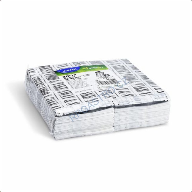 Papírové sáčky na párek v rohlíku potisk nepromastitelné 8+4 x 17 cm [300 ks] (71552)