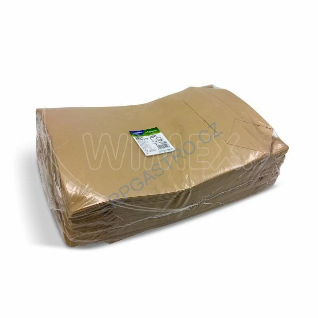 Papírový sáček (FSC Mix) s křížovým dnem kraft 36 x 52 cm `10kg` [250 ks] (71090)