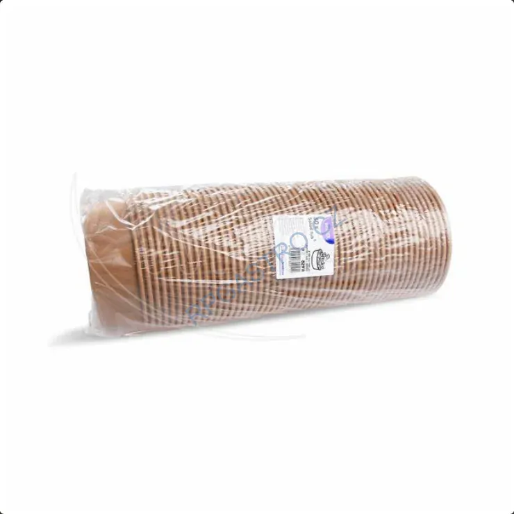 Papírové misky kulaté nepromastitelné kraft Ø185mm, 1100 ml [50 ks] (82911)