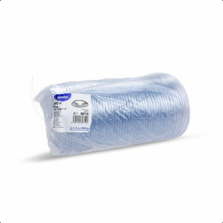 Víčko průhledné (rPET) pro papírové misky Ø150 mm [50 ks] (82710)